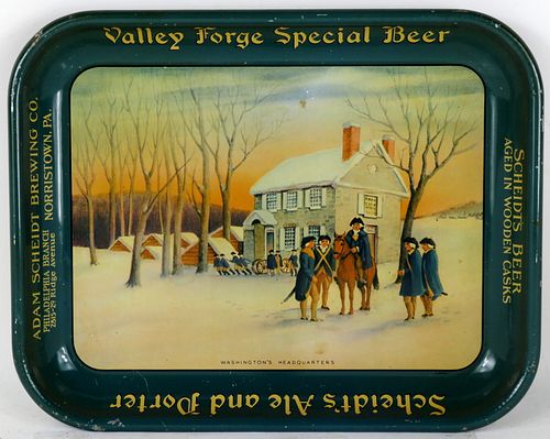 1933 Valley Forge Special Beer 10½ x 13½" Serving Tray Norristown Pennsylvania