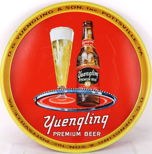 1946 Yuengling Premium Beer 13" Serving Tray Pottsville Pennsylvania