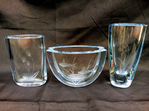 Stromberg Strombergshyttan Art Crystal Vase