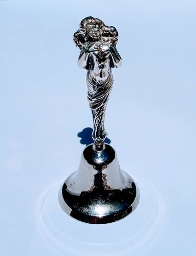 Art Nouveau Sterling Silver Bell
