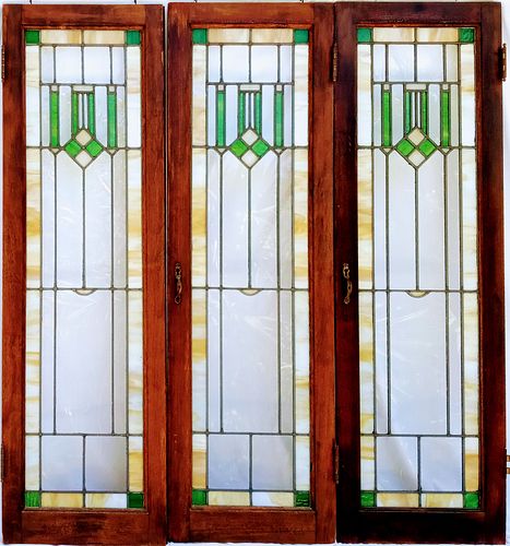 Bookcase Stained Glass Panels
