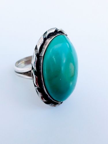 Vintage Turquoise Silver Ring