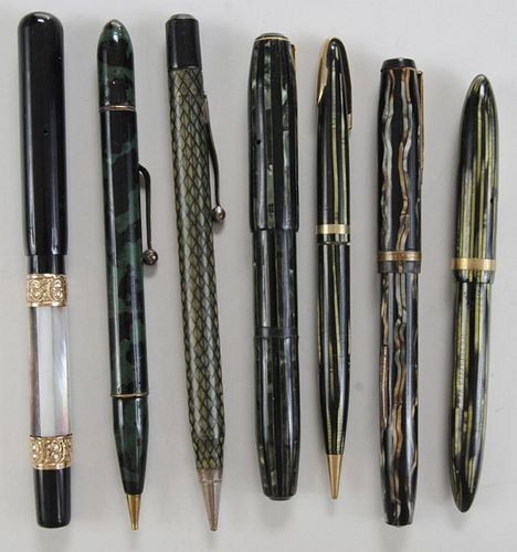 Seven Vintage Writing Instruments