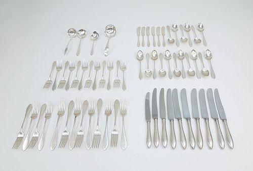 Towle "Lafayette" Sterling Silver Flatware, 62 Pieces.