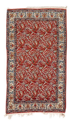 An Isfahan wool rug