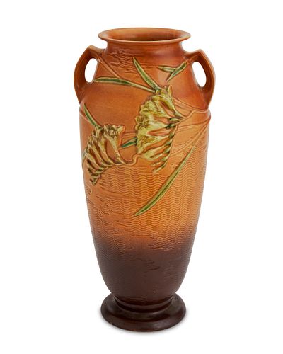 A Roseville "Freesia" ceramic vase