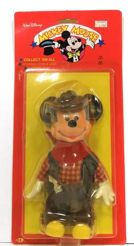 Disney Blister Pack Disneykins Minnie Mouse Cowboy Figurine WALT DISNEY 1970