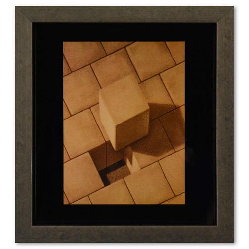 Victor Vasarely (1908-1997), "Etude Axonometrique - 2 de la série Graphismes 3" Framed 1977 Heliogravure Print with Letter of Authenticity