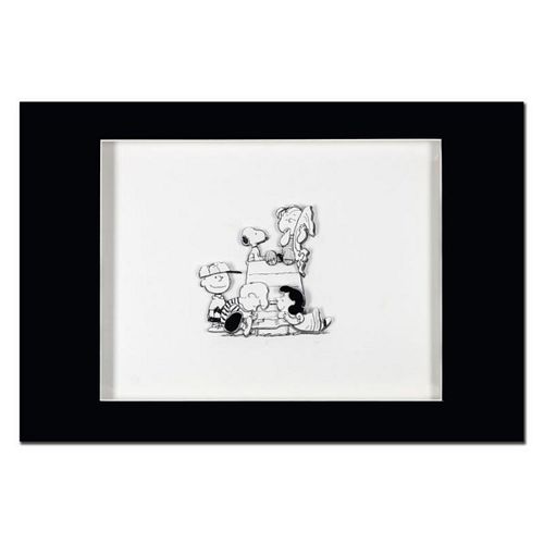 Peanuts, "Family" Hand Numbered Limited Edition 3D Decoupage with Certificate of Authenticity.