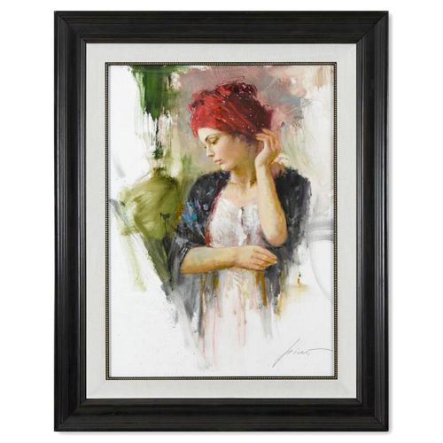 Pino (1939-2010), "Harmony" Framed Original Oil Study on Board, Hand Signed with Certificate of Authenticity.