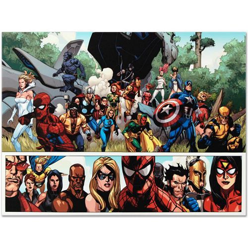 Marvel Comics "Secret Invasion #1" Numbered Limited Edition Giclee on Canvas by Leinil Francis Yu with COA.