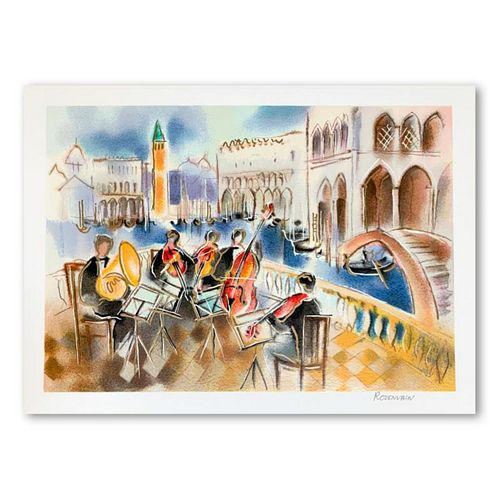 Michael Rozenvain, "Summer Sonata" Hand Signed Limited Edition Serigraph on Paper with Letter of Authenticity.