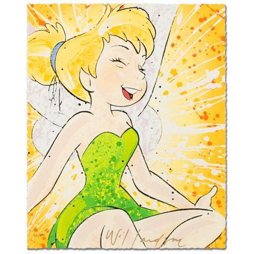 David Willardson, "Keeping It Light" Hand Signed Limited Edition Disney Serigraph with Letter of Authenticity.