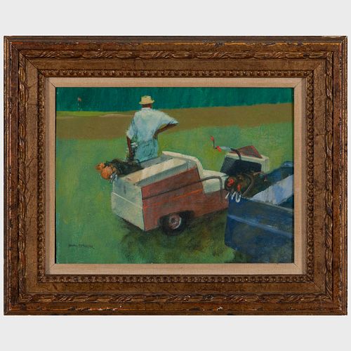 Henry Koehler (1927-2019): Caddy with Golf Carts
