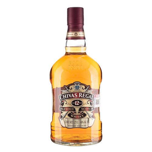 Chivas Regal. 12 años. Blended. Scotch Whisky. En presentación de 1.75 Lts.
