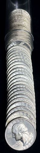 Roll (40-coins) 1954-D Original Mint Condition 90% Silver Quarters 