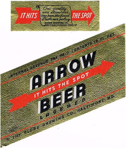 1941 Arrow Beer 12oz ES74-02 Label Baltimore Maryland