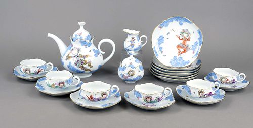 Tea set for 6 persons, 21 pieces