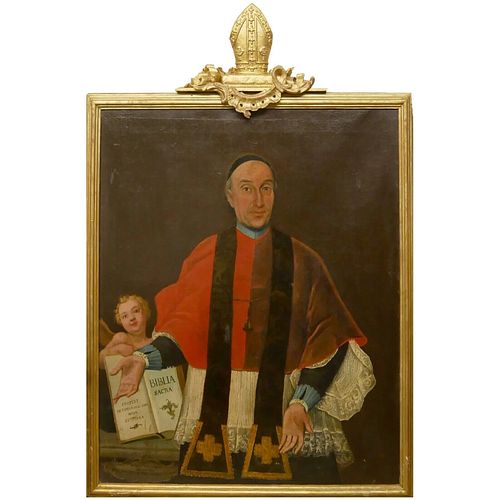 PORTRAIT OF POPE CLEMENT XIII OIL PAINTING