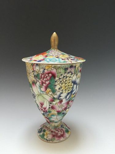 CHINESE ANTIQUE FAMILLE-ROSE CUP, GUANGXU MARKED PERIOD.