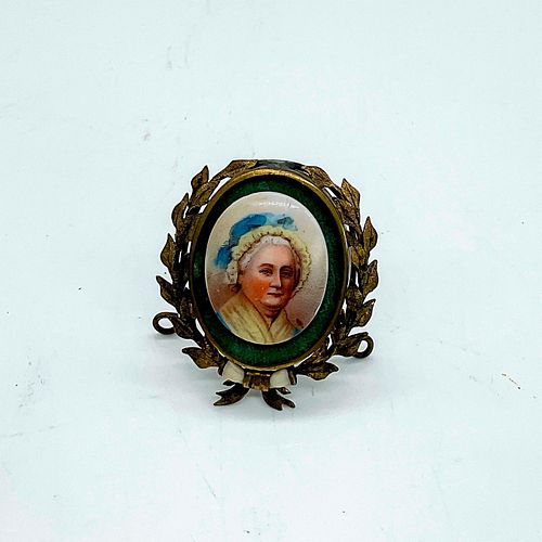 Vintage Miniature Victorian Framed Brooch Pin