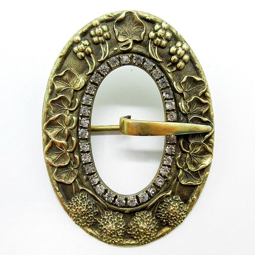 Brass Decorative Sash Pin Belt Buckle