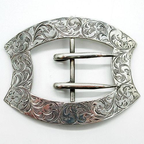 La Pierre MFG Co. Sterling Sash Pin Belt Buckle