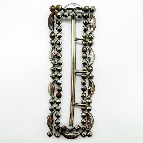 Metal Decorative Beaded Sash Pin Belt Buckle