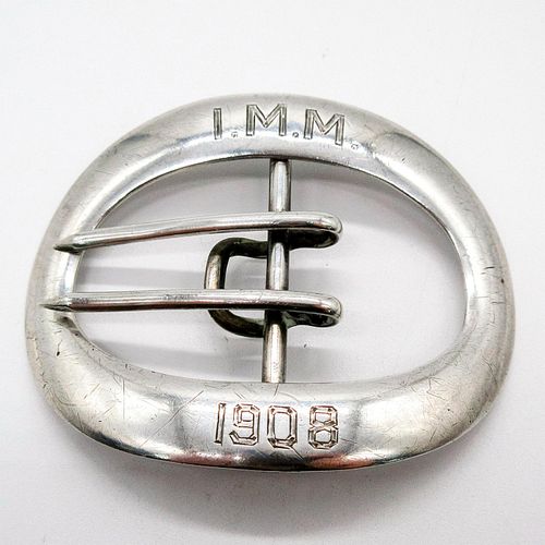 WM.B. Kerr & Co. Sterling Silver Sash Pin Belt Buckle