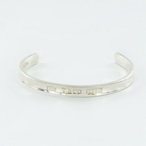 Tiffany & Co Sterling Silver 1837 Cuff Bangle Bracelet