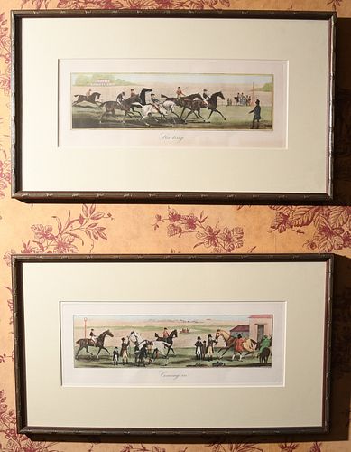 Two Horse Racing Prints, Pollard