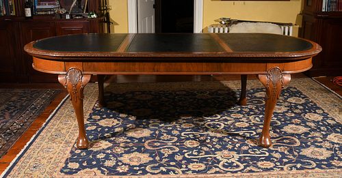 George II Style Mahogany Library Table