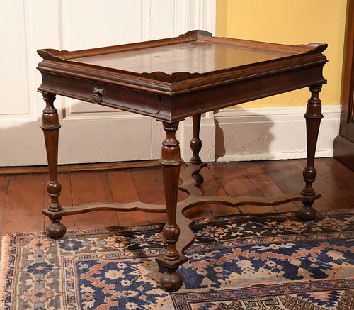 William and Mary Style Walnut Low Table