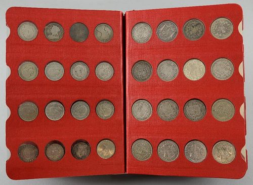 Album of Coins  to include Victorian half crowns and Pre decimal coinage