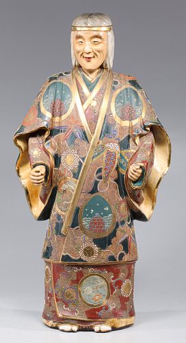 Large Japanese Satsuma Style Figure