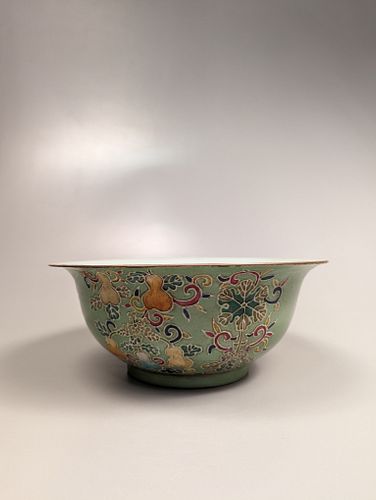 Yongzheng-Style Enameled Porcelain Bowl