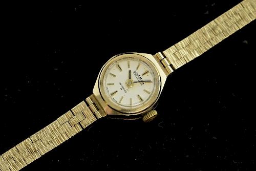 Ladies gold wristwatch by Roamer, 9ct,
