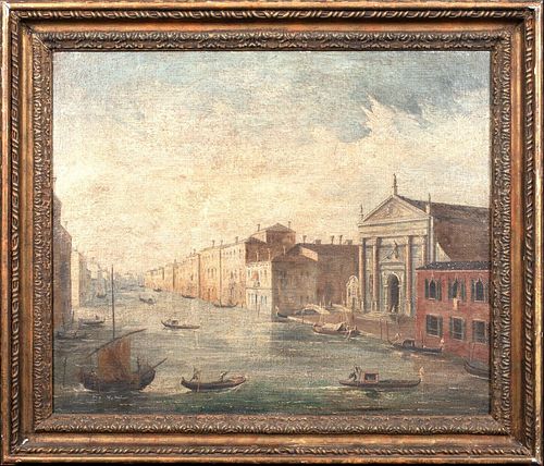 VIEW OF VENICE OIL PAINTING