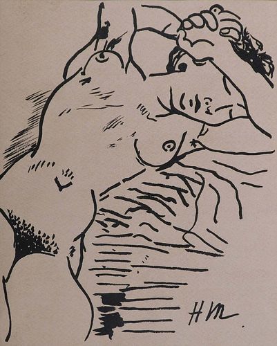Henri Matisse Manner of: Reclining Nude
