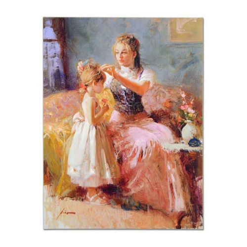 Pino (1939-2010), "Little Lady" Artist Embellished Limited Edition on Canvas (30" x 40"), AP Numbered and Hand Signed with Certificate of Authenticity