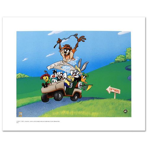 To The 19th Hole Limited Edition Giclee from Warner Bros., Numbered with Hologram Seal and Certificate of Authenticity.