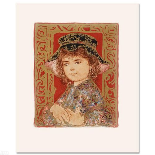Athena Limited Edition Lithograph by Edna Hibel, Numbered and Hand Signed with Certificate of Authenticity.