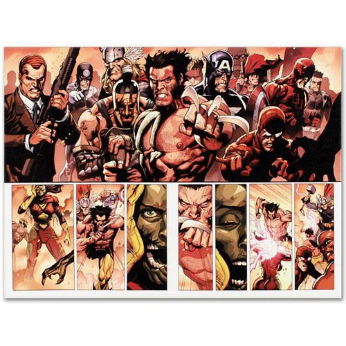 Marvel Comics "Secret Invasion #8" Numbered Limited Edition Giclee on Canvas by Leinil Francis Yu with COA.
