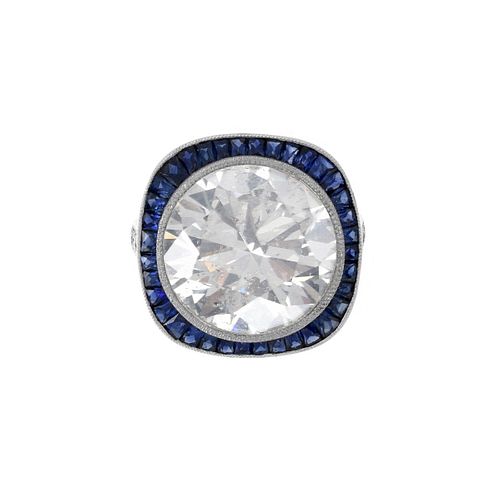 EGL 16.60ct Diamond and Platinum Ring