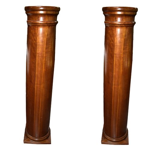Pair of Large Column Pedestals