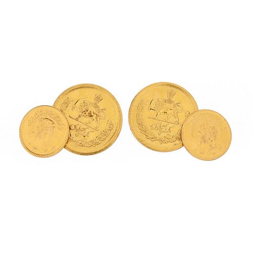 Persian Gold Coin Cufflinks