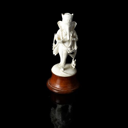 Indian Carved Ganesh Figurines