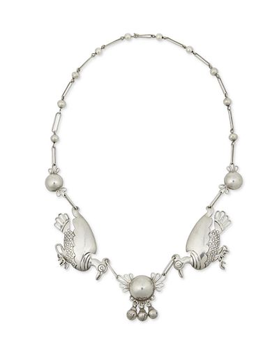 A William Spratling silver bird necklace