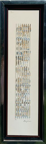 Yaacov Agam Serigraph on paper "Numbers"