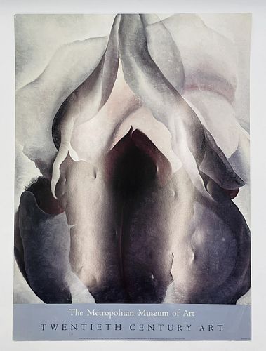 Georgia O'keefe -Black Iris- Exhibition Poster by The Metropolitan Museum of Art, 1993